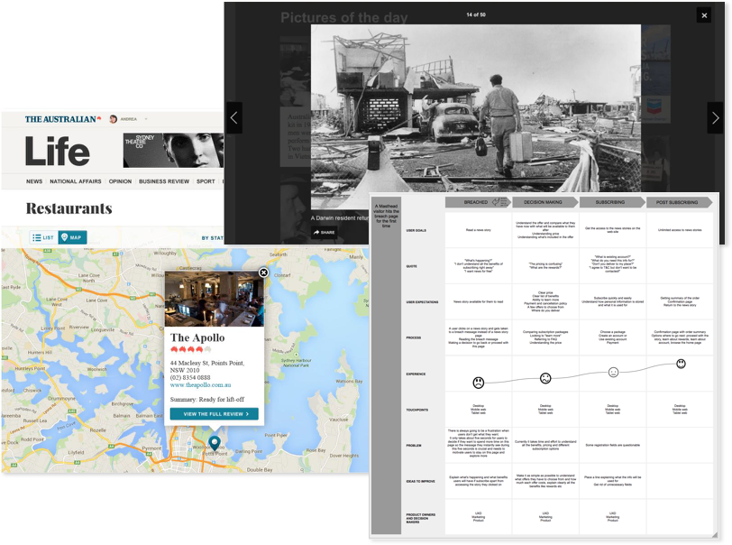 Examples of UX deliverables